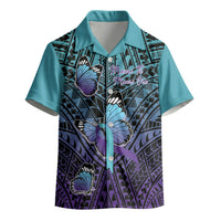 Personalised New Zealand Suicide Prevention Month Kid Hawaiian Shirt Maori Mauri Tu Mauri Ora Polynesian Pattern LT22 - Polynesian Pride