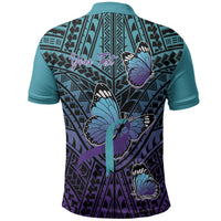 Personalised New Zealand Suicide Prevention Month Polo Shirt Maori Mauri Tu Mauri Ora Polynesian Pattern LT22 - Polynesian Pride