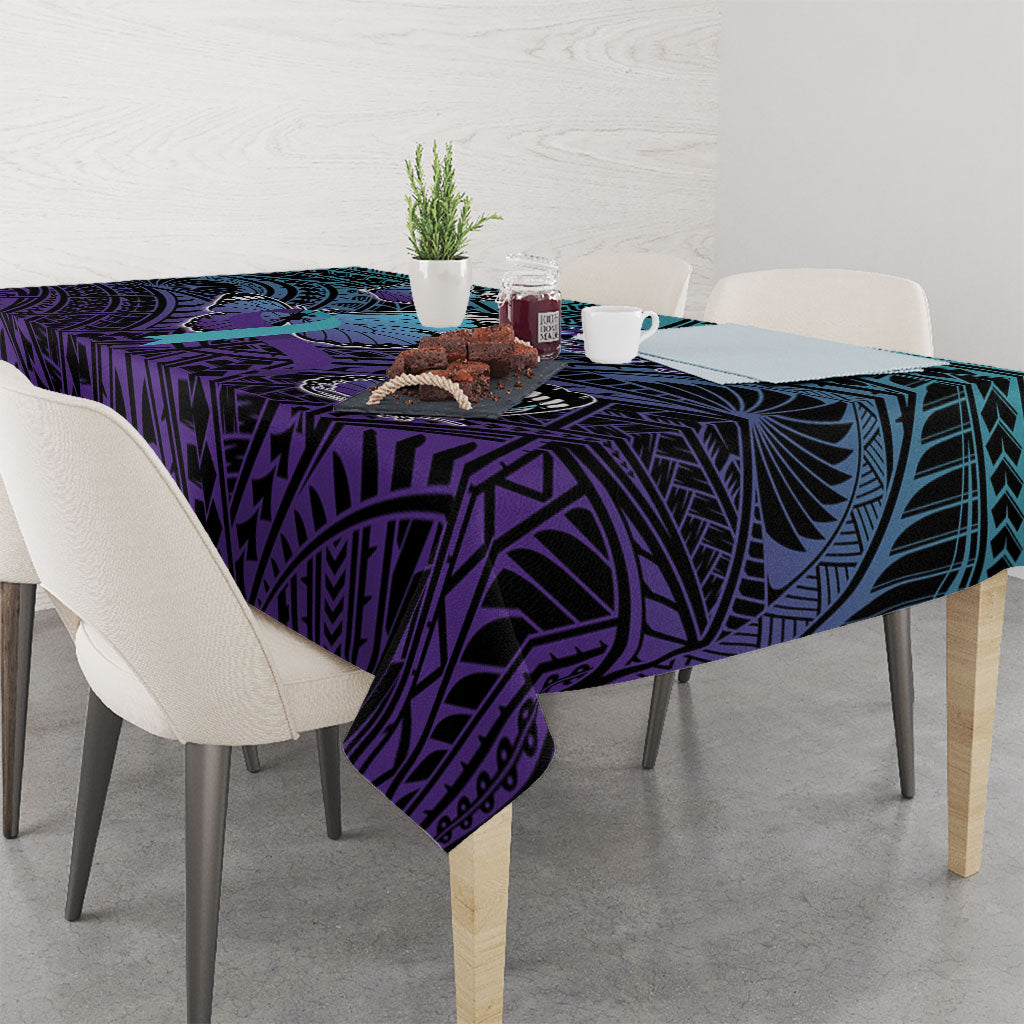 New Zealand Suicide Prevention Month Tablecloth Maori Mauri Tu Mauri Ora Polynesian Pattern LT22 - Polynesian Pride