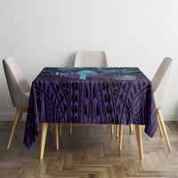New Zealand Suicide Prevention Month Tablecloth Maori Mauri Tu Mauri Ora Polynesian Pattern LT22 - Polynesian Pride