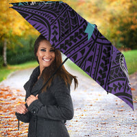New Zealand Suicide Prevention Month Umbrella Maori Mauri Tu Mauri Ora Polynesian Pattern LT22 - Polynesian Pride