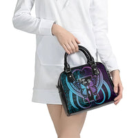Polynesia Suicide Prevention Month Shoulder Handbag Semicolon Butterfly Never Give Up Polynesian Pattern LT22 - Polynesian Pride