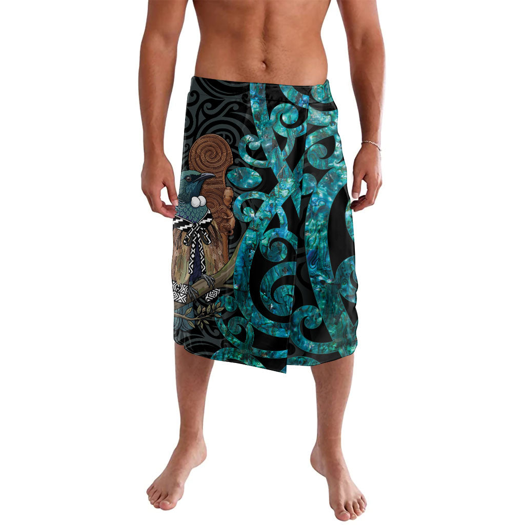New Zealand Tui Bird Wahaika Lavalava Maori Weapon Paua Shell Koru Pattern