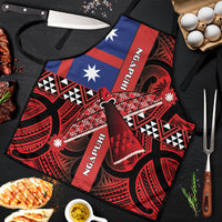 Aotearoa Iwi Ngapuhi Apron Tuhoronuku Kite United Tribes Flag Maori Pattern LT22 Red - Polynesian Pride