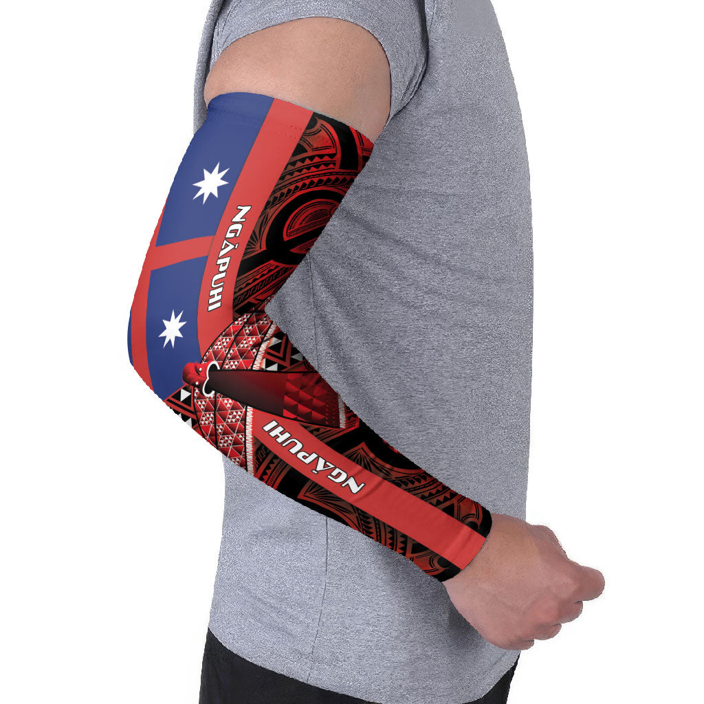 Aotearoa Iwi Ngapuhi Arm Sleeves Tuhoronuku Kite United Tribes Flag Maori Pattern LT22 - Polynesian Pride