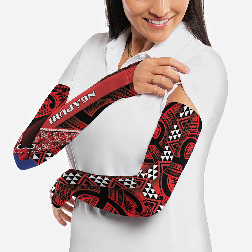 Aotearoa Iwi Ngapuhi Arm Sleeves Tuhoronuku Kite United Tribes Flag Maori Pattern LT22 - Polynesian Pride