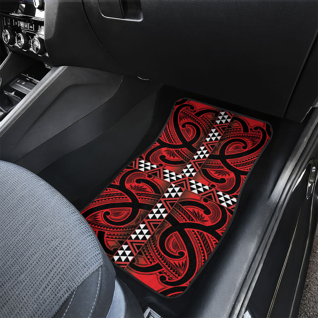 Aotearoa Iwi Ngapuhi Car Mats Tuhoronuku Kite United Tribes Flag Maori Pattern LT22 - Polynesian Pride