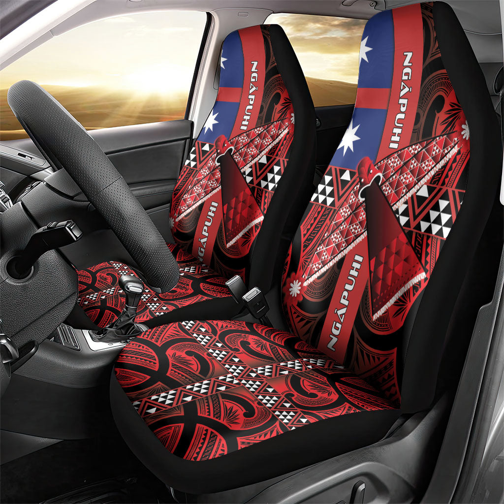 Aotearoa Iwi Ngapuhi Car Seat Cover Tuhoronuku Kite United Tribes Flag Maori Pattern LT22 - Polynesian Pride
