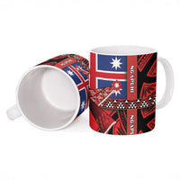 Aotearoa Iwi Ngapuhi Ceramic Mug Tuhoronuku Kite United Tribes Flag Maori Pattern LT22 - Polynesian Pride