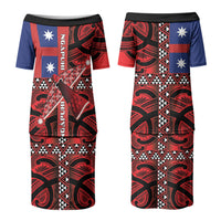 Aotearoa Iwi Ngapuhi Couples Matching Puletasi and Hawaiian Shirt Tuhoronuku Kite United Tribes Flag Maori Pattern LT22 - Polynesian Pride
