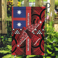 Aotearoa Iwi Ngapuhi Garden Flag Tuhoronuku Kite United Tribes Flag Maori Pattern LT22 Garden Flag Red - Polynesian Pride