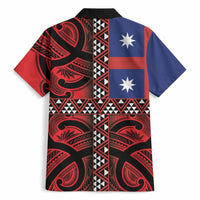 Aotearoa Iwi Ngapuhi Hawaiian Shirt Tuhoronuku Kite United Tribes Flag Maori Pattern LT22 - Polynesian Pride