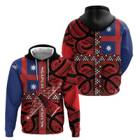 Aotearoa Iwi Ngapuhi Hoodie Tuhoronuku Kite United Tribes Flag Maori Pattern LT22 - Polynesian Pride