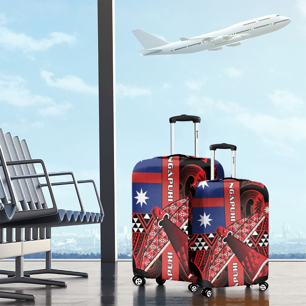 Aotearoa Iwi Ngapuhi Luggage Cover Tuhoronuku Kite United Tribes Flag Maori Pattern LT22 - Polynesian Pride