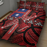 Aotearoa Iwi Ngapuhi Quilt Bed Set Tuhoronuku Kite United Tribes Flag Maori Pattern LT22 - Polynesian Pride