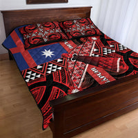 Aotearoa Iwi Ngapuhi Quilt Bed Set Tuhoronuku Kite United Tribes Flag Maori Pattern LT22 - Polynesian Pride