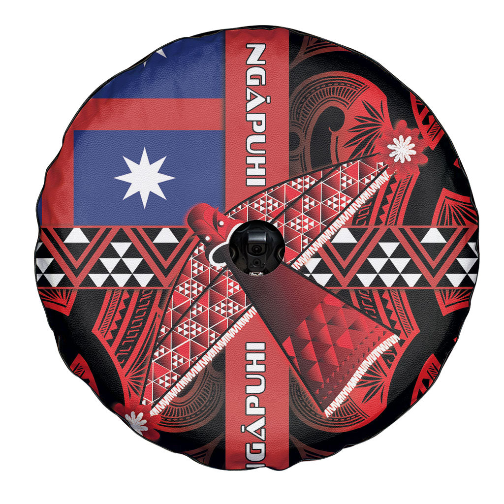 Aotearoa Iwi Ngapuhi Spare Tire Cover Tuhoronuku Kite United Tribes Flag Maori Pattern LT22 - Polynesian Pride