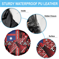 Aotearoa Iwi Ngapuhi Spare Tire Cover Tuhoronuku Kite United Tribes Flag Maori Pattern LT22 - Polynesian Pride