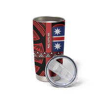 Aotearoa Iwi Ngapuhi Tumbler Cup Tuhoronuku Kite United Tribes Flag Maori Pattern LT22 - Polynesian Pride