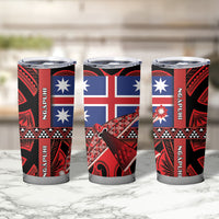 Aotearoa Iwi Ngapuhi Tumbler Cup Tuhoronuku Kite United Tribes Flag Maori Pattern LT22 - Polynesian Pride