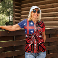 Aotearoa Iwi Ngapuhi Women Polo Shirt Tuhoronuku Kite United Tribes Flag Maori Pattern LT22 - Polynesian Pride
