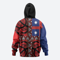 Aotearoa Iwi Ngapuhi Zip Hoodie Tuhoronuku Kite United Tribes Flag Maori Pattern LT22 - Polynesian Pride