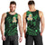 Personalised Niihau Hawaii Men Tank Top Polynesian Tattoo and Pacific Plumeria Green Vibe LT9 - Polynesian Pride