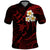 Custom Niihau Hawaii Polo Shirt Polynesian Tattoo and Pacific Plumeria Red Vibe LT9 Red - Polynesian Pride