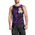 Personalised Molokai Hawaii Men Tank Top Polynesian Tattoo and Pacific Plumeria Purple Vibe LT9 - Polynesian Pride