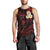 Personalised Molokai Hawaii Men Tank Top Polynesian Tattoo and Pacific Plumeria Red Vibe LT9 - Polynesian Pride