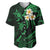 Personalised Lanai Hawaii Baseball Jersey Polynesian Tattoo and Pacific Plumeria Green Vibe LT9 Green - Polynesian Pride