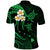 Custom Lanai Hawaii Polo Shirt Polynesian Tattoo and Pacific Plumeria Green Vibe LT9 - Polynesian Pride