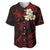 Personalised Lanai Hawaii Baseball Jersey Polynesian Tattoo and Pacific Plumeria Red Vibe LT9 Red - Polynesian Pride