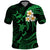 Custom Kahoolawe Hawaii Polo Shirt Polynesian Tattoo and Pacific Plumeria Green Vibe LT9 Green - Polynesian Pride