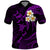 Custom Kahoolawe Hawaii Polo Shirt Polynesian Tattoo and Pacific Plumeria Purple Vibe LT9 Purple - Polynesian Pride