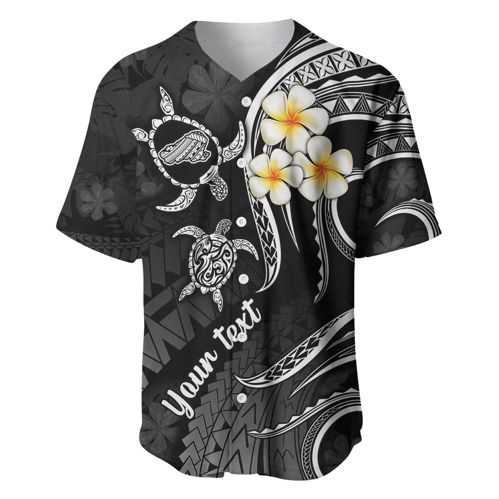 Personalised Kahoolawe Hawaii Baseball Jersey Polynesian Tattoo and Pacific Plumeria White Vibe LT9 White - Polynesian Pride