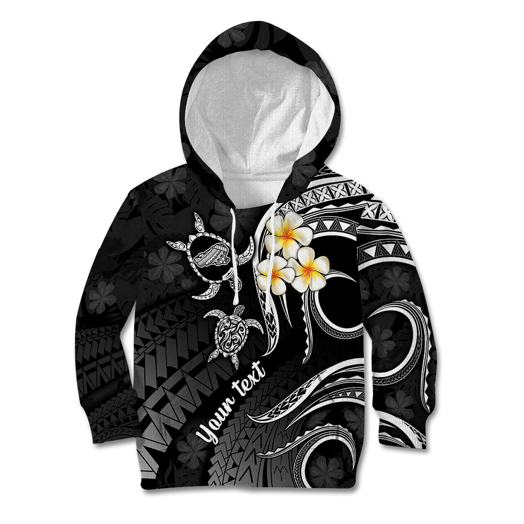 Personalised Kahoolawe Hawaii Kid Hoodie Polynesian Tattoo and Pacific Plumeria White Vibe LT9 Hoodie White - Polynesian Pride