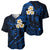 Hawaii Baseball Jersey Maui Islands Pacific Plumeria Blue Vibe LT9 - Polynesian Pride