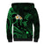 Hawaii Sherpa Hoodie Maui Islands Pacific Plumeria Green Vibe LT9 - Polynesian Pride
