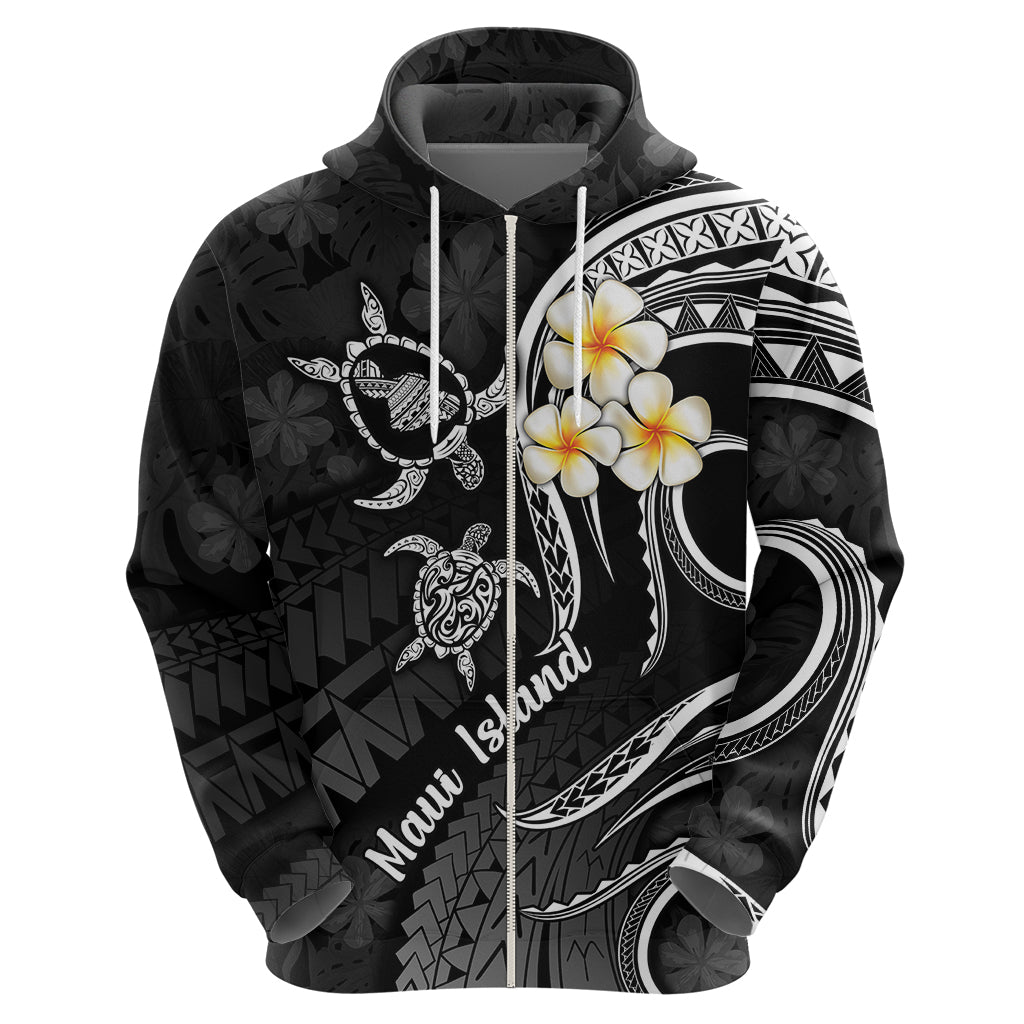 Hawaii Hoodie Maui Islands Pacific Plumeria White Vibe LT9 - Polynesian Pride