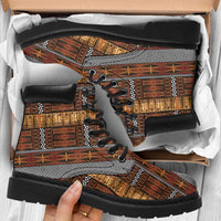 Malo e Lelei Tonga All Season Boots Tongan Ngatu Tapa Cloth - Polynesian Pride