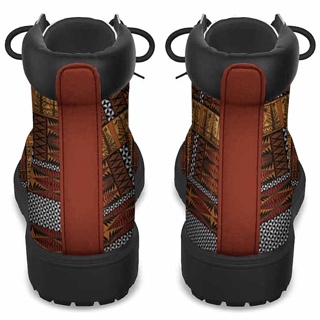 Malo e Lelei Tonga All Season Boots Tongan Ngatu Tapa Cloth - Polynesian Pride