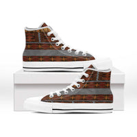 Malo e Lelei Tonga High Top Shoes Tongan Ngatu Tapa Cloth - Polynesian Pride