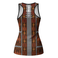 Malo e Lelei Tonga Hollow Tank Top Tongan Ngatu Tapa Cloth LT14 - Polynesian Pride
