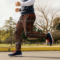 Malo e Lelei Tonga Jogger Pants Tongan Ngatu Tapa Cloth LT14 - Polynesian Pride