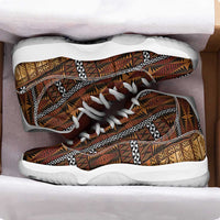 Malo e Lelei Tonga Sneakers J11 Tongan Ngatu Tapa Cloth - Polynesian Pride