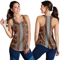 Malo e Lelei Tonga Women Racerback Tank Tongan Ngatu Tapa Cloth LT14 - Polynesian Pride