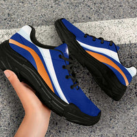 Marshall Islands Chunky Sneakers Flag-Inspired Curve Style LT05 - Polynesian Pride