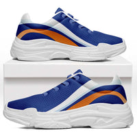 Marshall Islands Chunky Sneakers Flag-Inspired Curve Style LT05 Blue - Polynesian Pride