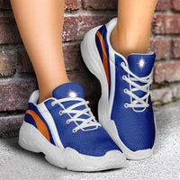 Marshall Islands Chunky Sneakers Flag-Inspired Curve Style LT05 - Polynesian Pride